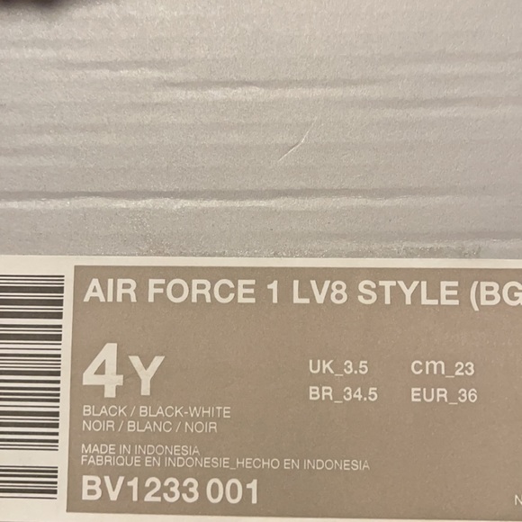 • NIKE AIR FORCE 1 LV8 STYLE WMNS black/black-whit - Picture 16 of 16